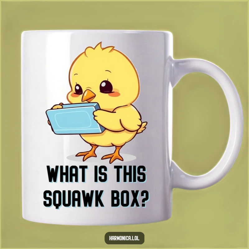 Funny Bewildered Chick Harmonica Mug: A Whimsical Pecking Puzzle, Perfect Gift