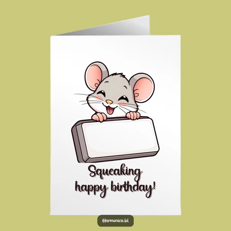 Free Printable Mouse Birthday Card: Funny Downloadable Party Starter Gift