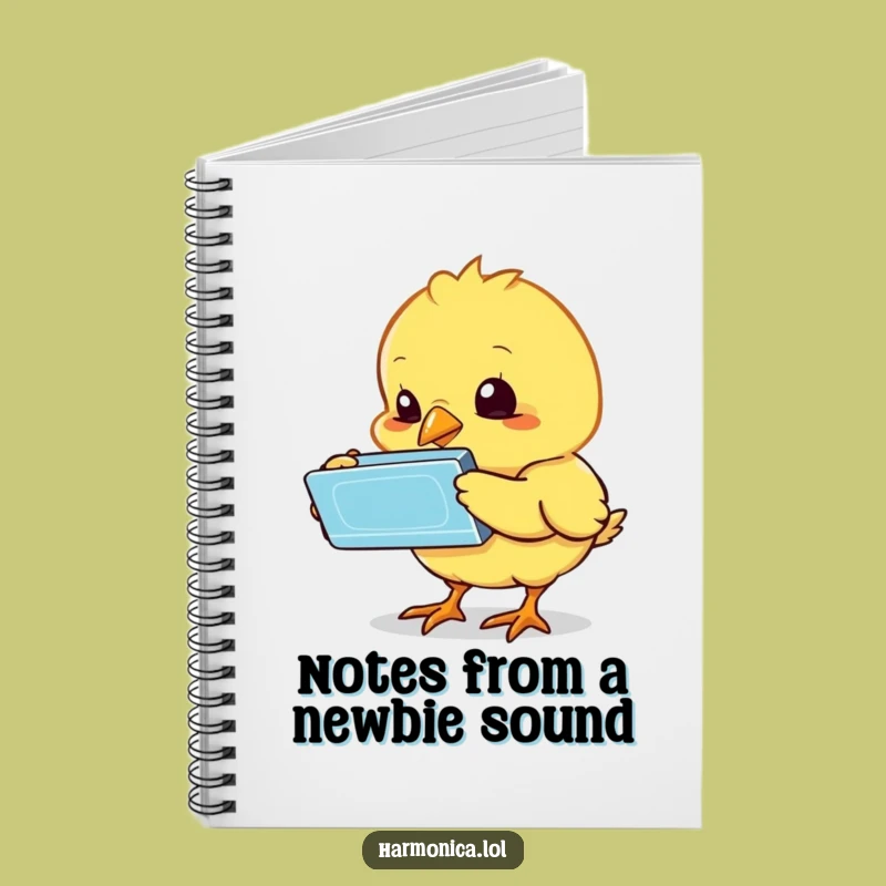 Funny Bewildered Chick Harmonica Notebook: Jot Down Your Puzzling Thoughts, Creative Funny Gift